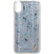 SW-CIXS-028 BL [iPhone XS用 シェルケース pale blue shell iPhone5.8inch]