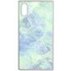 SW-SQIXS-005 BL [iPhone XS用 大理石ケース blue×green]