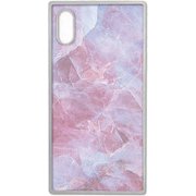 SW-SQIXS-006 PK [iPhone XS用 大理石ケース pink×purple]