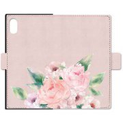 BL-SQBKIXS-109 ローズ [iPhone XS用 手帳型ケース スクエア Royal roses iPhone5.8inch]
