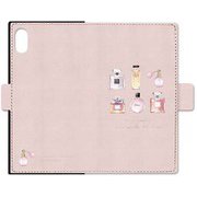 BL-SQBKIXS-110 WH [iPhone XS用 手帳型ケース スクエア Lots of perfumes iPhone5.8inch]