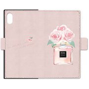 BL-SQBKIXS-111 PK [iPhone XS用 手帳型ケース スクエア Perfume and flowers iPhone5.8inch]