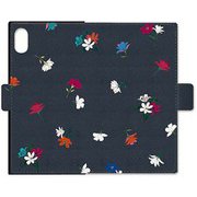 BL-SQBKIXS-112 BL [iPhone XS用 手帳型ケース スクエア Full of flowers iPhone5.8inch]