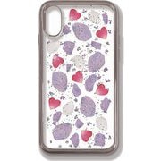 PF-CI9-059 [iPhone XR用 押し花ケース wine color flowers]