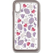 PF-CIXP-059 RD [iPhone XS Max用 押し花ケース wine color flowers]