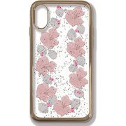 PF-CIXP-062 PK [iPhone XS Max用 押し花ケース pale pink flowers]