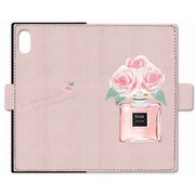 BL-SQBKIXP-111 PK [iPhone XS Max用 手帳型ケース スクエア Perfume and flowers]
