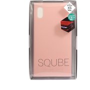 J18L-SQ01PK マグネット式アルミニウムバンパーPK [iPhone XS Max専用 SQUBE PREMIUM CASE ピンク]