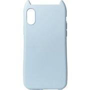 IP1861-HANA-BLU [iPhone XR用 ネコミミケース BL]