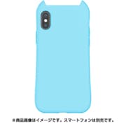 IP1858-HANA-BLU [iPhone XS用 ネコミミケース BL]