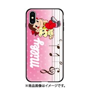 ghp7050-bk-i-ipxr [iPhone XR ガラスハイブリッドケ-ス 不二家 I ペコと音符]