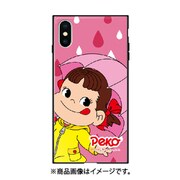 ghp7050-bk-l-ipxs [iPhone XS ガラスハイブリッドケ-ス 不二家 L レイニーペコ]