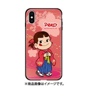 ghp7050-bk-o-ipxr [iPhone XR ガラスハイブリッドケ-ス 不二家 O ペコ和柄 ピンク]