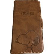 0831 [iPhone XR用 ブック型ケーススヌーピーブラウン]