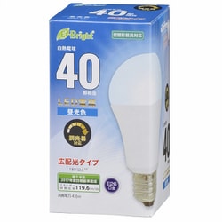 LED電球 調光器対応 密閉器具対応 広配光タイプ 40形相当 E26 昼光色 LDA5D-G/D AS20