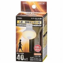 LED電球 人感センサー付 40形相当 E26 電球色 LDR5L-W/S 9