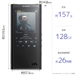 ソニー SONY NW-ZX300G B [ポータブルオーディオ ... - ヨドバシ.com