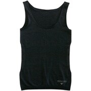C2JA782208 [レディース ブレスサーモ ラウンドネックタンクトップ チャコールブラック M]