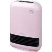 人感センサー搭載 大風量セラミックファンヒーター マイコン式 ピンク KJCH-12TD3-P