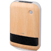 人感センサー搭載 大風量セラミックファンヒーター マイコン式 木目調 KJCHM-12TD3-T