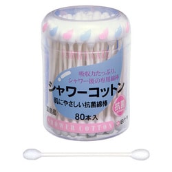 綿棒 白十字 FCシャワーコットン 80本入り