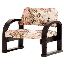 ＴＶ　座椅子 83-939 フラワー　ヤマソロ 軒先渡しヤマソロ TV座椅子 幅565×奥行き425×高さ490mm 座面高さ調節