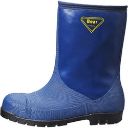 シバタ工業 冷蔵庫長靴 NR021 27.0㎝ 冷蔵庫長ー40度 ネイビー ブラック オレンジ 23〜28cm SHIBATA