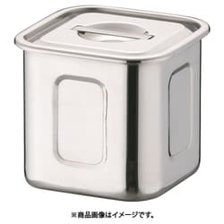 AHS3802 [HACCP18-8深型角キッチンポット 9cm]