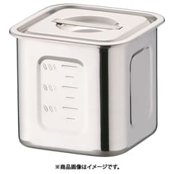 AHS3803 [HACCP18-8深型角キッチンポット 10.5cm]