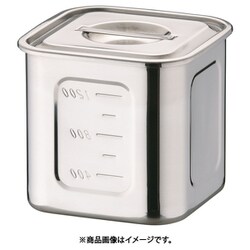 AHS3804 [HACCP18-8深型角キッチンポット 12cm]