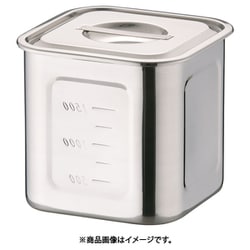 AHS3805 [HACCP18-8深型角キッチンポット 13.5cm]