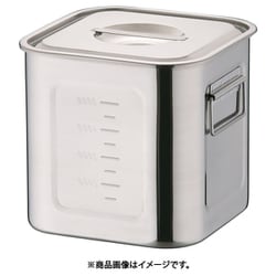 AHS3809 [HACCP18-8深型角キッチンポット 19.5cm]