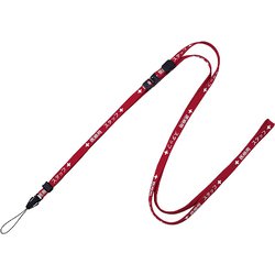 ストラップ 医療用 スタッフ 長さ160cm 赤 NX-203P-RD