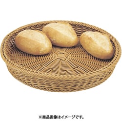 ニュープラタンバスケットマル 茶 PP-385-C