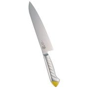 龍治 ステンカラー 牛刀 21cm イエロー ALY8810