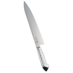 龍治 ステンカラー 牛刀 27cm ブラック ALY8828