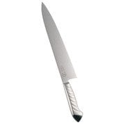 龍治 ステンカラー 牛刀 30cm ブラック ALY8835