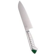 龍治 ステンカラー 三徳 17cm グリーン ALY9304