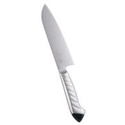 龍治 ステンカラー 三徳 17cm ブラック ALY9307