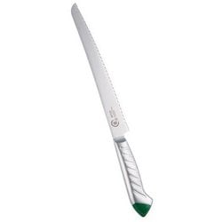 龍治 ステンカラー パンスライサー 23cm グリーン ALY9204
