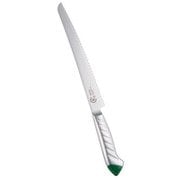龍治 ステンカラー パンスライサー 23cm グリーン ALY9204