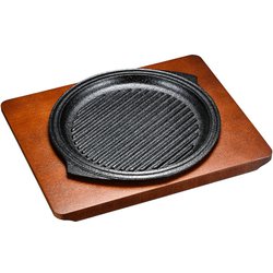 （S）ステーキ皿 グリル 丸 17cm PGLD601