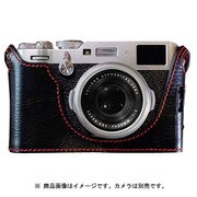 イタリアンレザー カメラケース 富士フイルムX 100F用 ブラック LCP-001101