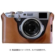 イタリアンレザー カメラケース 富士フイルムX 100F用 ライトブラウン LCP-001104