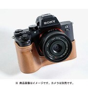 イタリアンレザー カメラケース ソニーα7 II シリーズ用 ライトブラウン LCP-003103