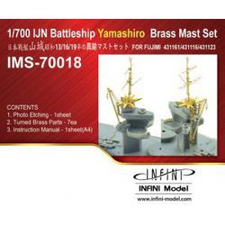 IMS7018 [1/700スケール 艦船用真ちゅう製マストセット 日･戦艦 山城 昭和13年/16年/19年用（フジミ模型用）]