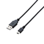 USB2.0ケーブル A-miniBタイプ ノーマル 1.5m ブラック U2C-M15XBK
