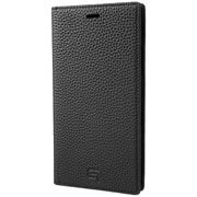 German Shrunken-calf Genuine Leather Book Case for iPhone XS Black [GLC-72348BLK]