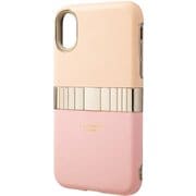 FEMME “Rel” Hybrid Shell Case for iPhone XS Pink [FHC-52318PNK]