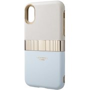 FEMME “Rel” Hybrid Shell Case for iPhone XS LightBlue [FHC-52318LBL]